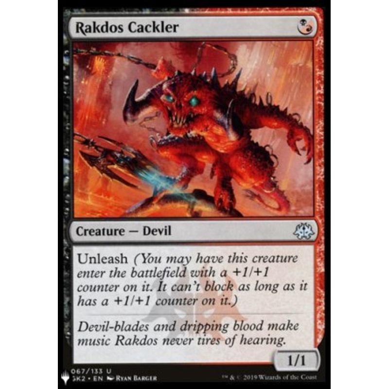 Rakdos Cackler [The List]