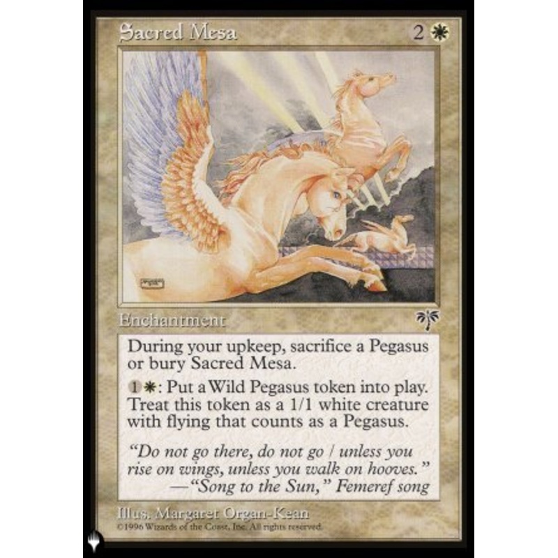 Sacred Mesa [The List]