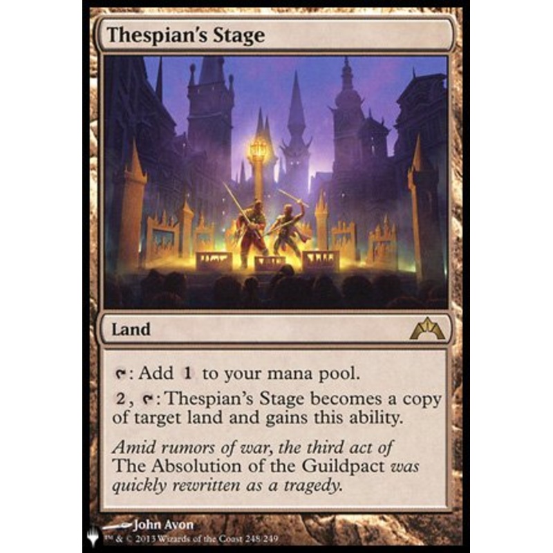 Thespian's Stage [The List]