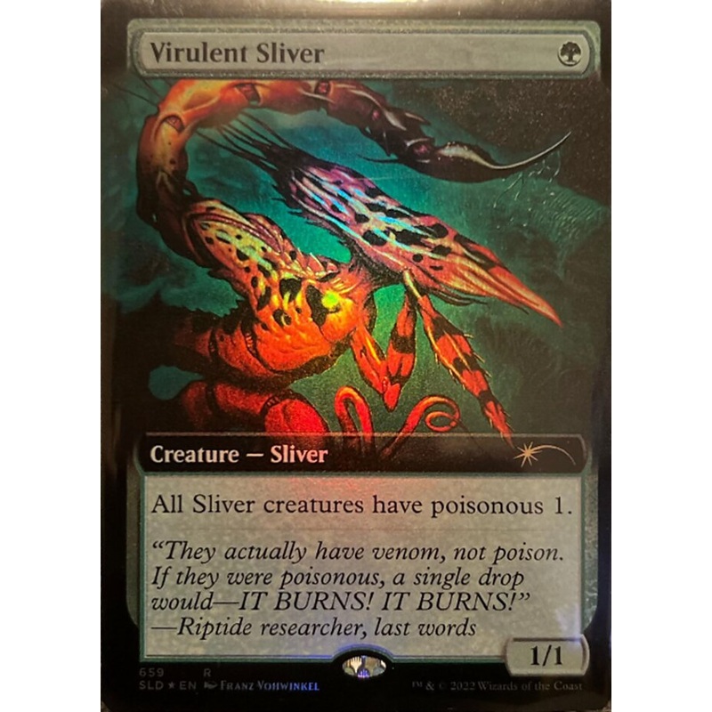 Virulent Sliver (Extended Art) [Secret Lair Drop Promos]