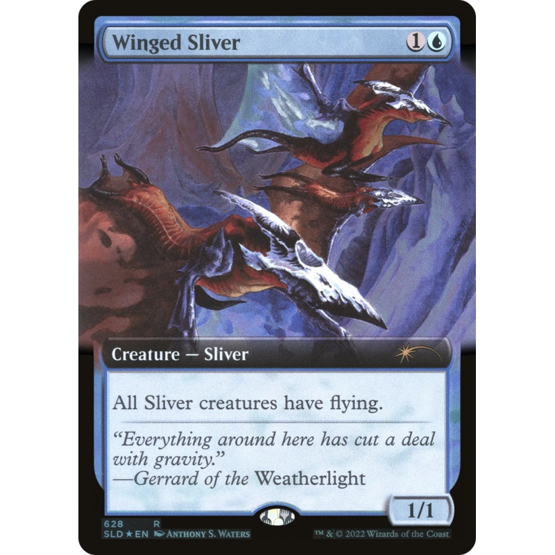 Winged Sliver (Extended Art) [Secret Lair Drop Promos]