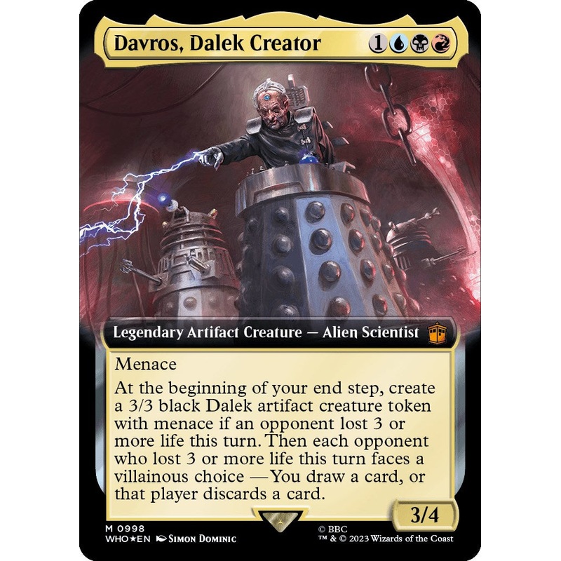 Davros, Dalek Creator (Extended Art) (Surge Foil) [Doctor Who]