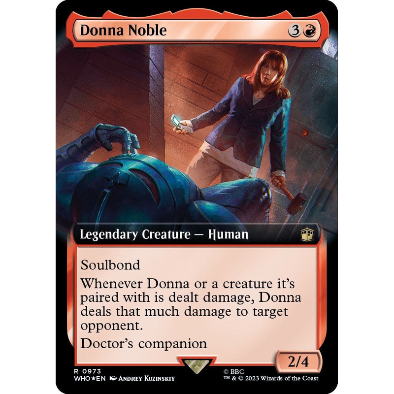 Donna Noble (Extended Art) (Surge Foil) [Doctor Who]