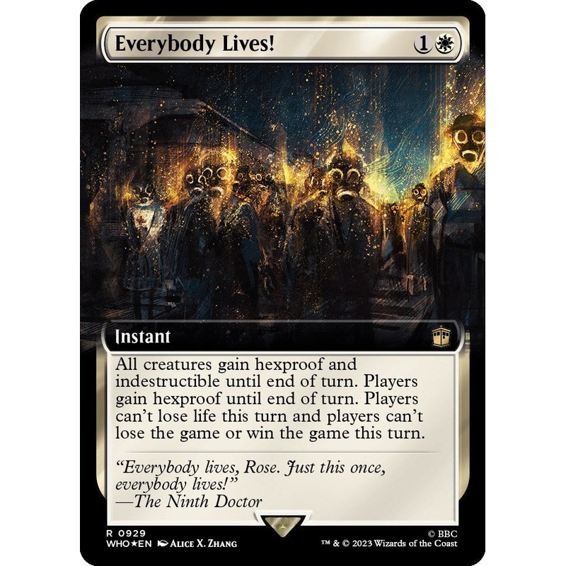 Everybody Lives! (Extended Art) (Surge Foil) [Doctor Who]