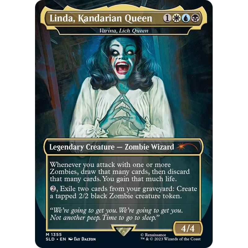 Linda, Kandarian Queen - Varina, Lich Queen [Secret Lair Drop Series]