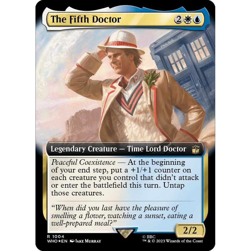 The Fifth Doctor (Extended Art) (Surge Foil) [Doctor Who]