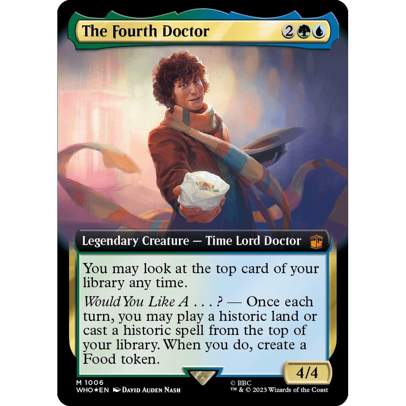 The Fourth Doctor (Extended Art) (Surge Foil) [Doctor Who]