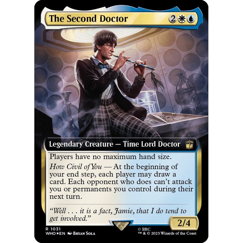 The Second Doctor (Extended Art) (Surge Foil) [Doctor Who]