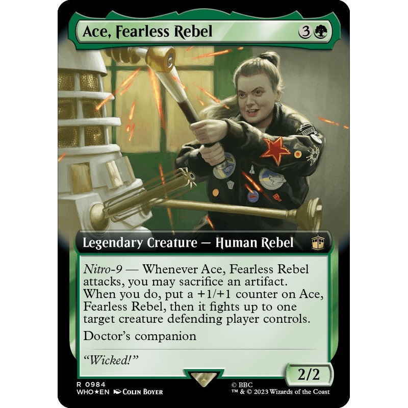 Ace, Fearless Rebel (Extended Art) (Surge Foil) [Doctor Who]