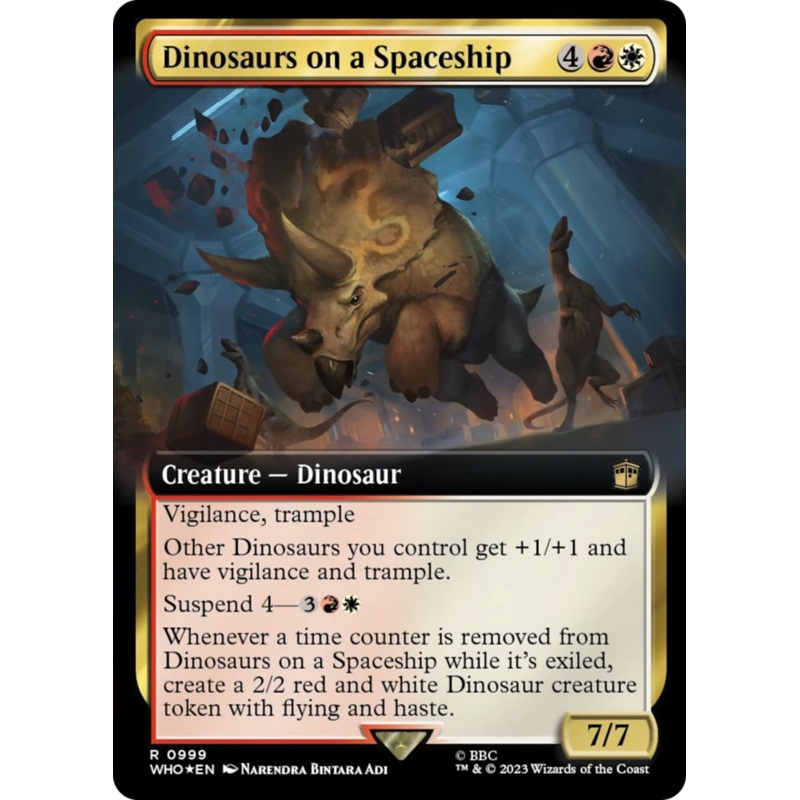 Dinosaurs on a Spaceship (Extended Art) (Surge Foil) [Doctor Who]