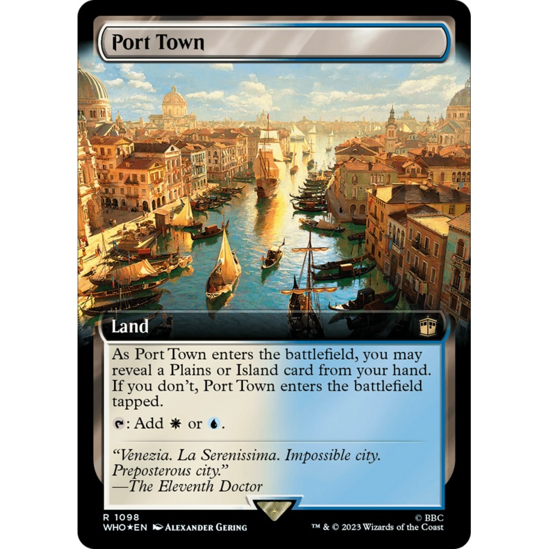 Port Town (Extended Art) (Surge Foil) [Doctor Who]