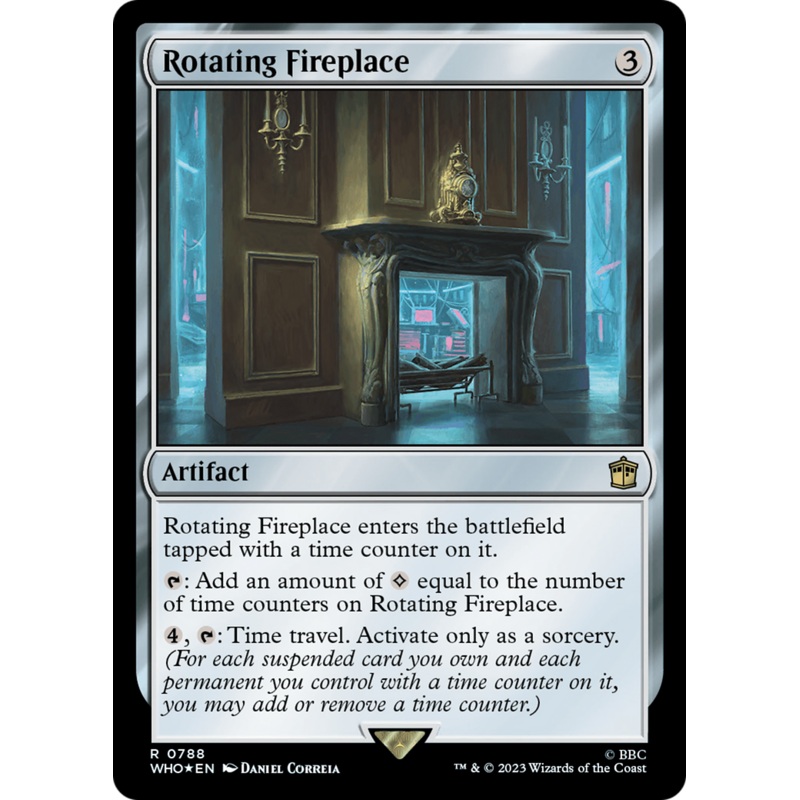 Rotating Fireplace (Surge Foil) [Doctor Who]