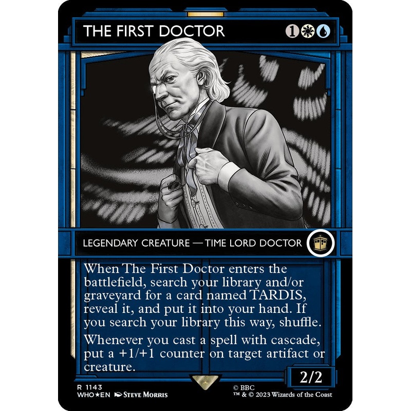 The First Doctor (Showcase) (Surge Foil) [Doctor Who]
