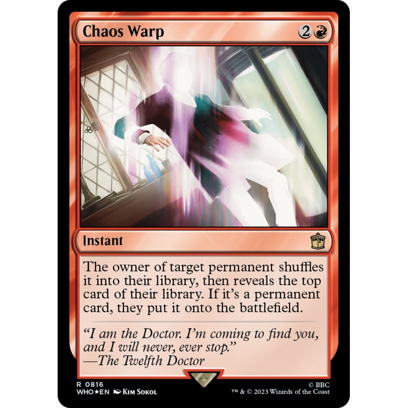 Chaos Warp (Surge Foil) [Doctor Who]