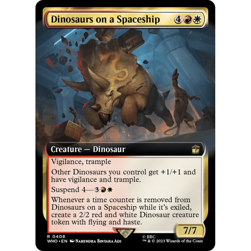 Dinosaurs on a Spaceship (Extended Art) [Doctor Who]