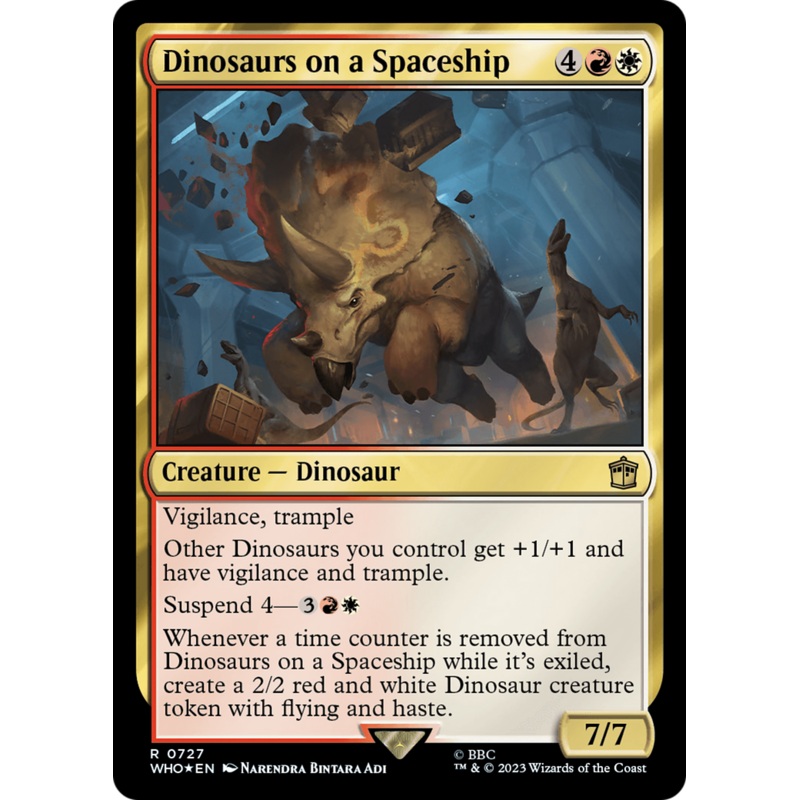 Dinosaurs on a Spaceship (Surge Foil) [Doctor Who]