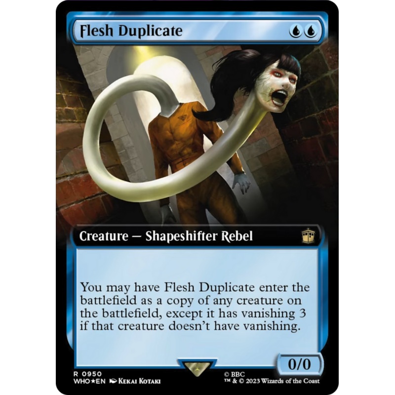 Flesh Duplicate (Extended Art) (Surge Foil) [Doctor Who]