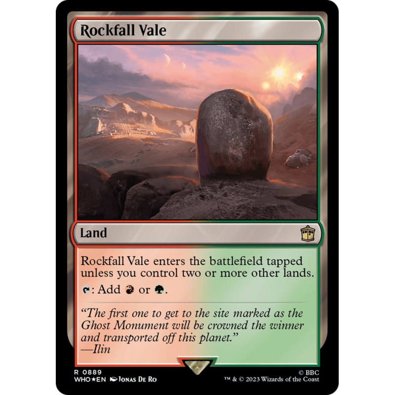 Rockfall Vale (Surge Foil) [Doctor Who]
