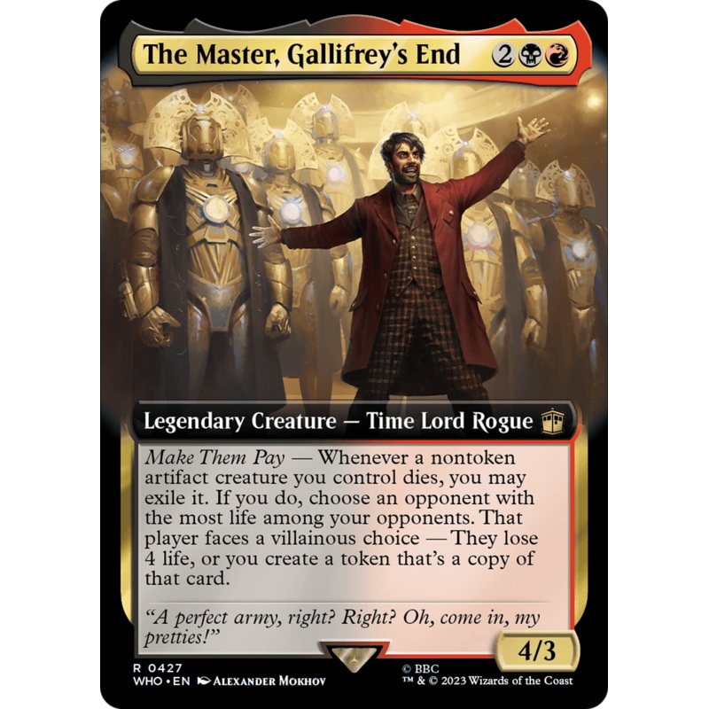 The Master, Gallifrey's End (Extended Art) [Doctor Who]