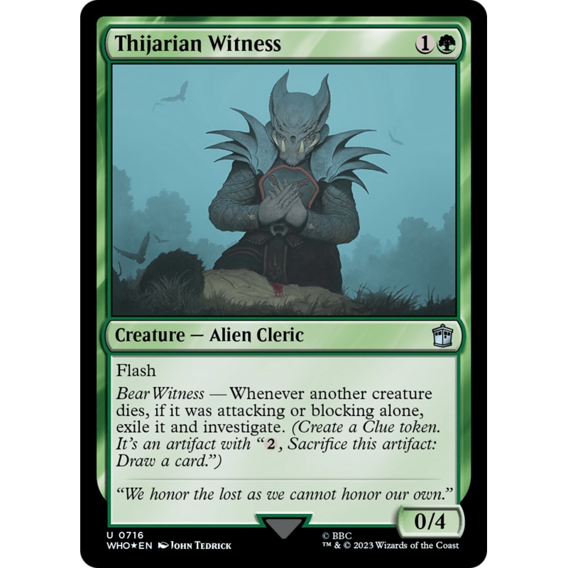 Thijarian Witness (Surge Foil) [Doctor Who]