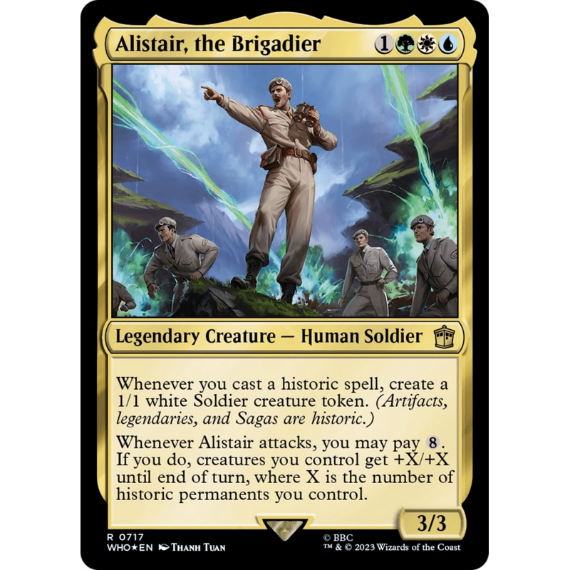 Alistair, the Brigadier (Surge Foil) [Doctor Who]
