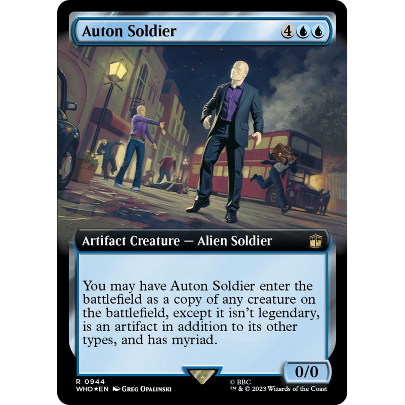 Auton Soldier (Extended Art) (Surge Foil) [Doctor Who]