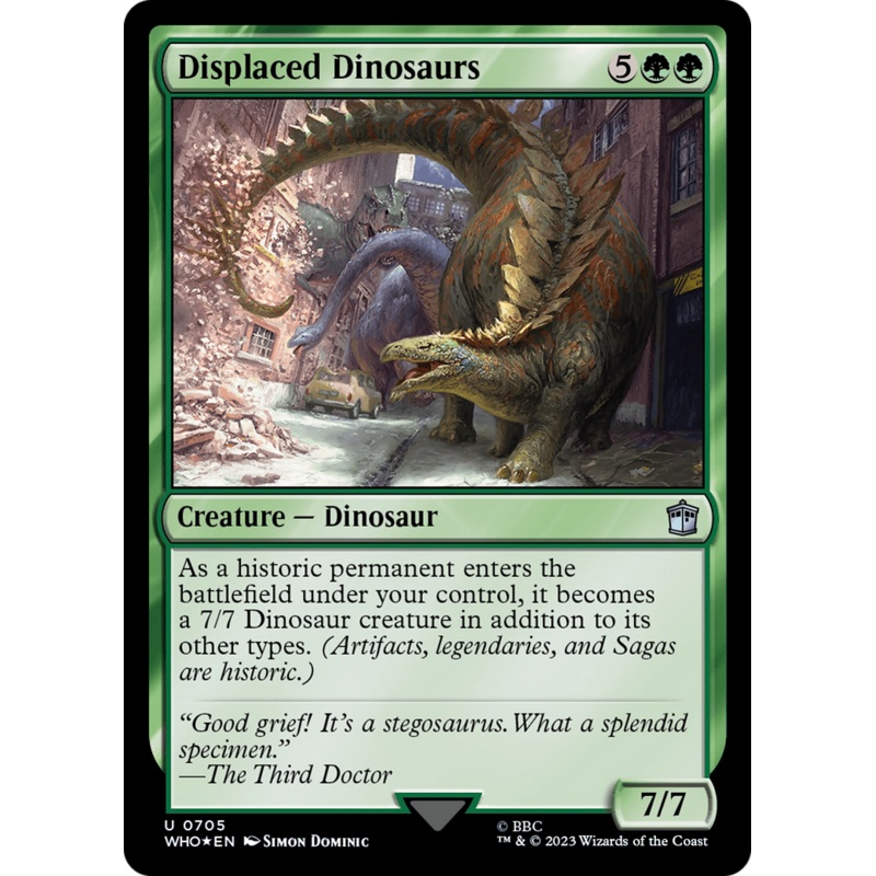 Displaced Dinosaurs (Surge Foil) [Doctor Who]