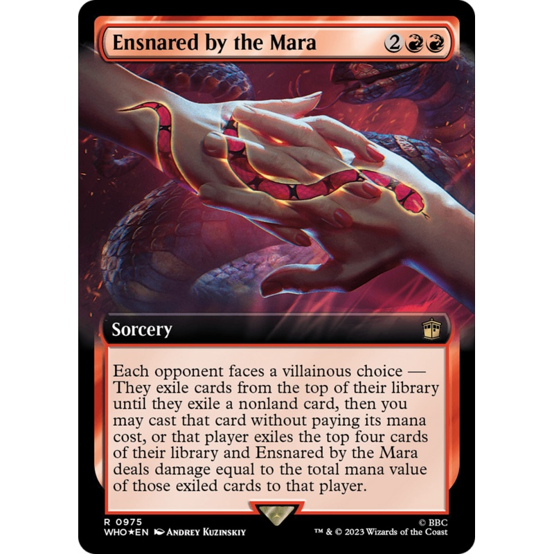 Ensnared by the Mara (Extended Art) (Surge Foil) [Doctor Who]