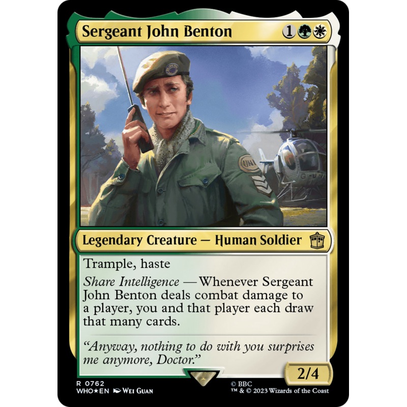 Sergeant John Benton (Surge Foil) [Doctor Who]