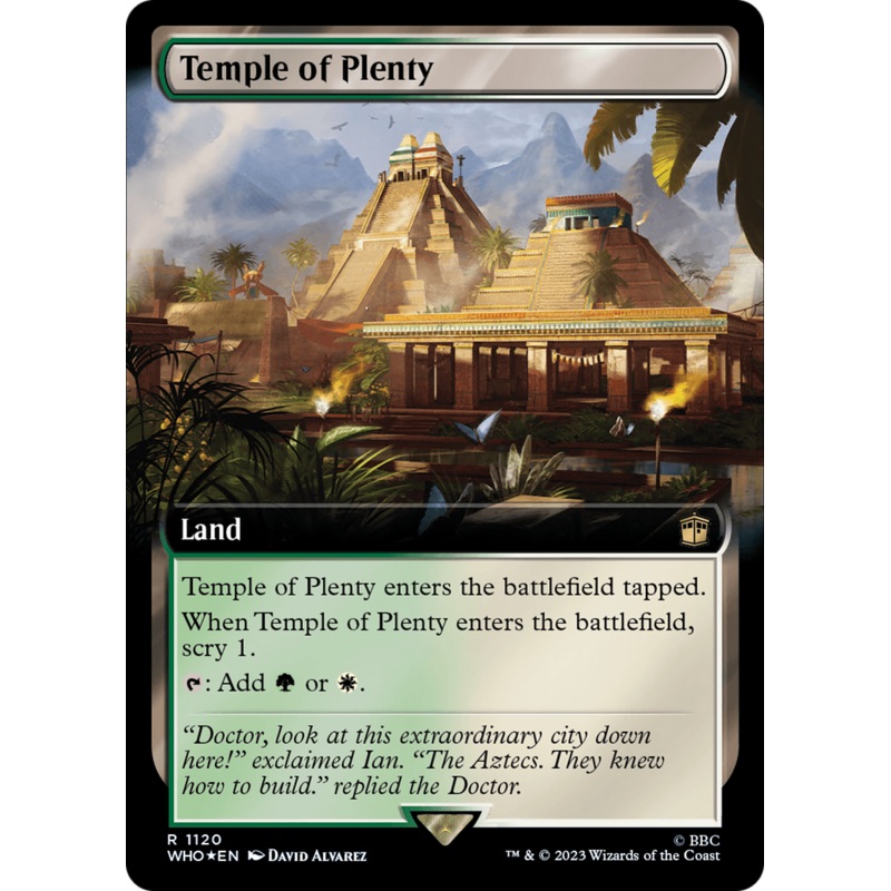 Temple of Plenty (Extended Art) (Surge Foil) [Doctor Who]