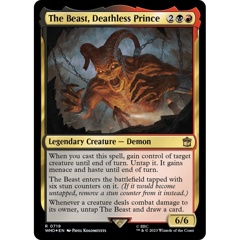 The Beast, Deathless Prince (Surge Foil) [Doctor Who]
