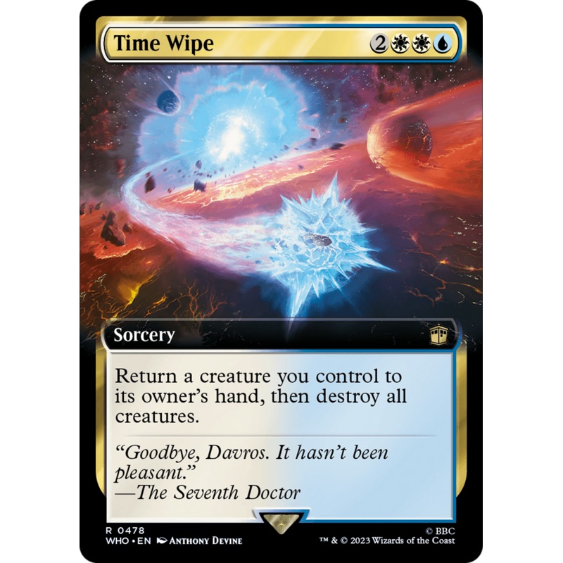 Time Wipe (Extended Art) [Doctor Who]