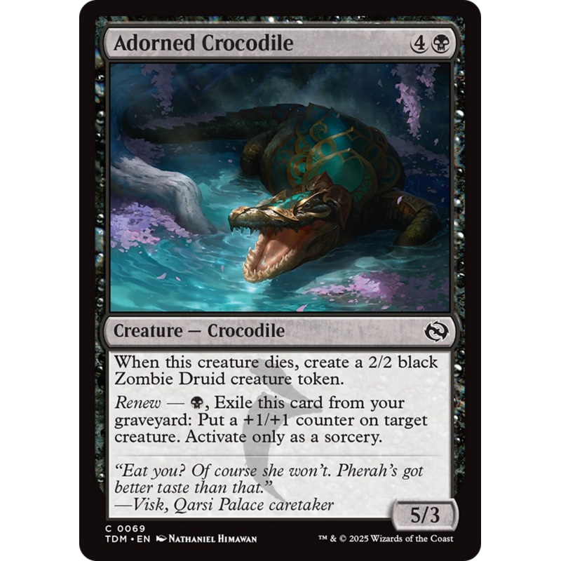 Adorned Crocodile [Tarkir: Dragonstorm]
