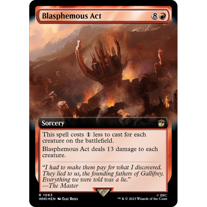 Blasphemous Act (Extended Art) (Surge Foil) [Doctor Who]