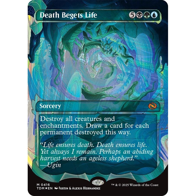 Death Begets Life (Showcase) (Halo Foil) [Tarkir: Dragonstorm]