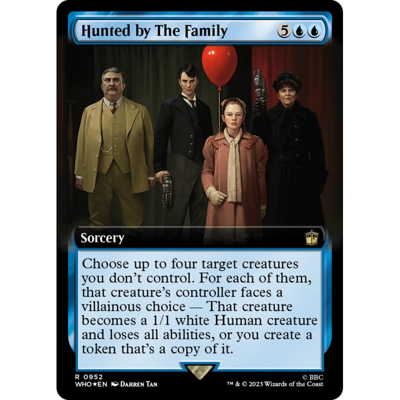 Hunted by The Family (Extended Art) (Surge Foil) [Doctor Who]