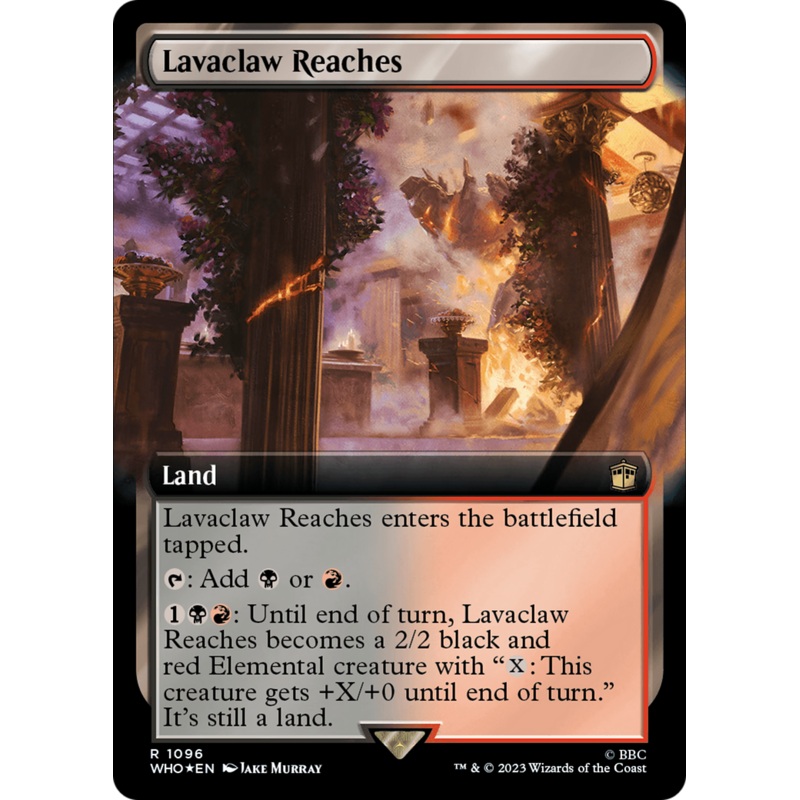 Lavaclaw Reaches (Extended Art) (Surge Foil) [Doctor Who]