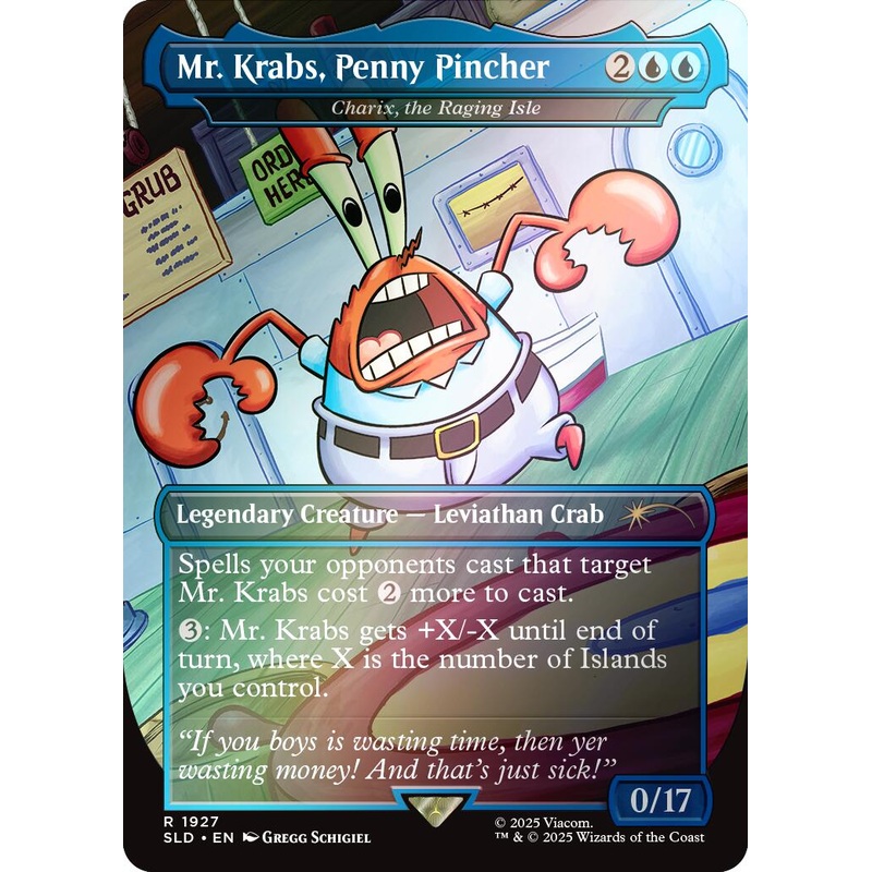 Mr. Krabs, Penny Pincher - Charix, the Raging Isle (Rainbow Foil) [Secret Lair Drop Series]