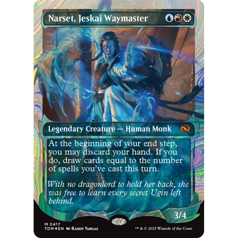 Narset, Jeskai Waymaster (Showcase) (Halo Foil) [Tarkir: Dragonstorm]