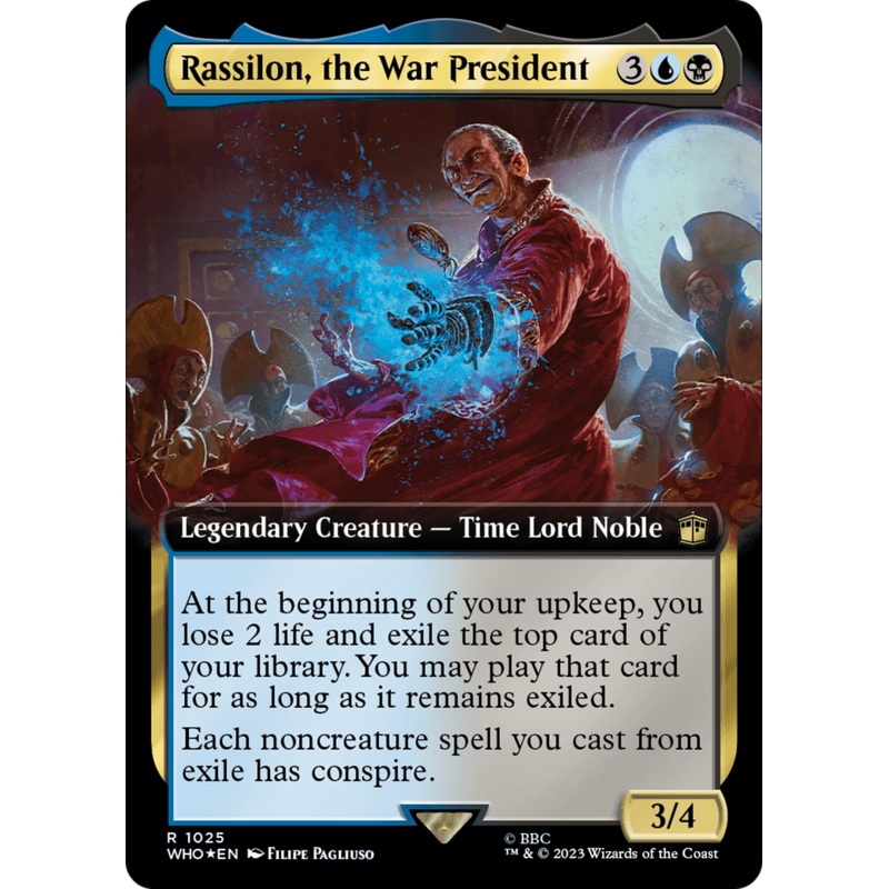 Rassilon, the War President (Extended Art) (Surge Foil) [Doctor Who]