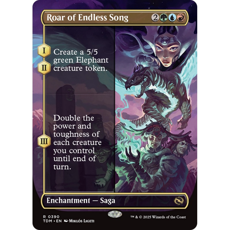 Roar of Endless Song (Borderless) [Tarkir: Dragonstorm]