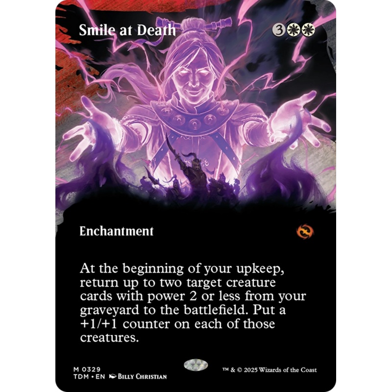 Smile at Death (Borderless) [Tarkir: Dragonstorm]