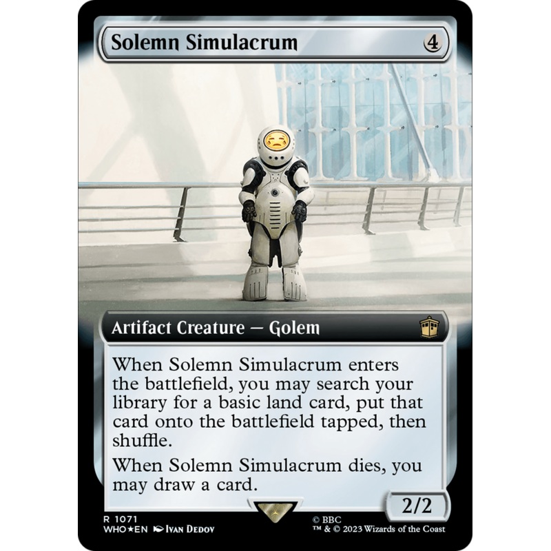 Solemn Simulacrum (Extended Art) (Surge Foil) [Doctor Who]