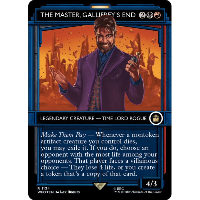The Master, Gallifrey's End (Showcase) (Surge Foil) [Doctor Who]