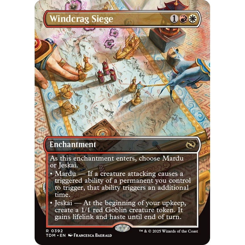 Windcrag Siege (Borderless) [Tarkir: Dragonstorm]
