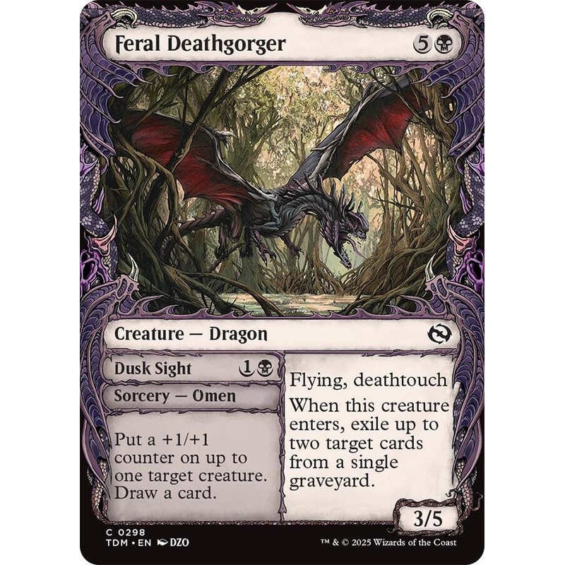 Feral Deathgorger (Showcase) [Tarkir: Dragonstorm]