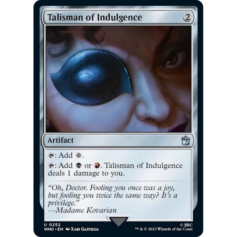 Talisman of Indulgence [Doctor Who]