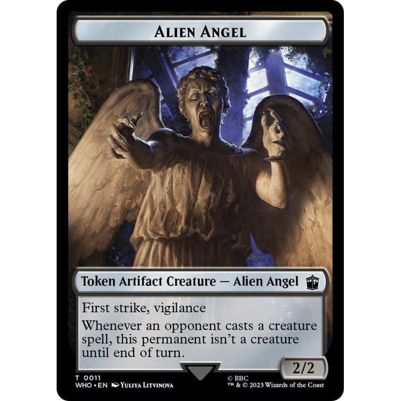 Alien Angel // Dalek Double-Sided Token [Doctor Who Tokens]