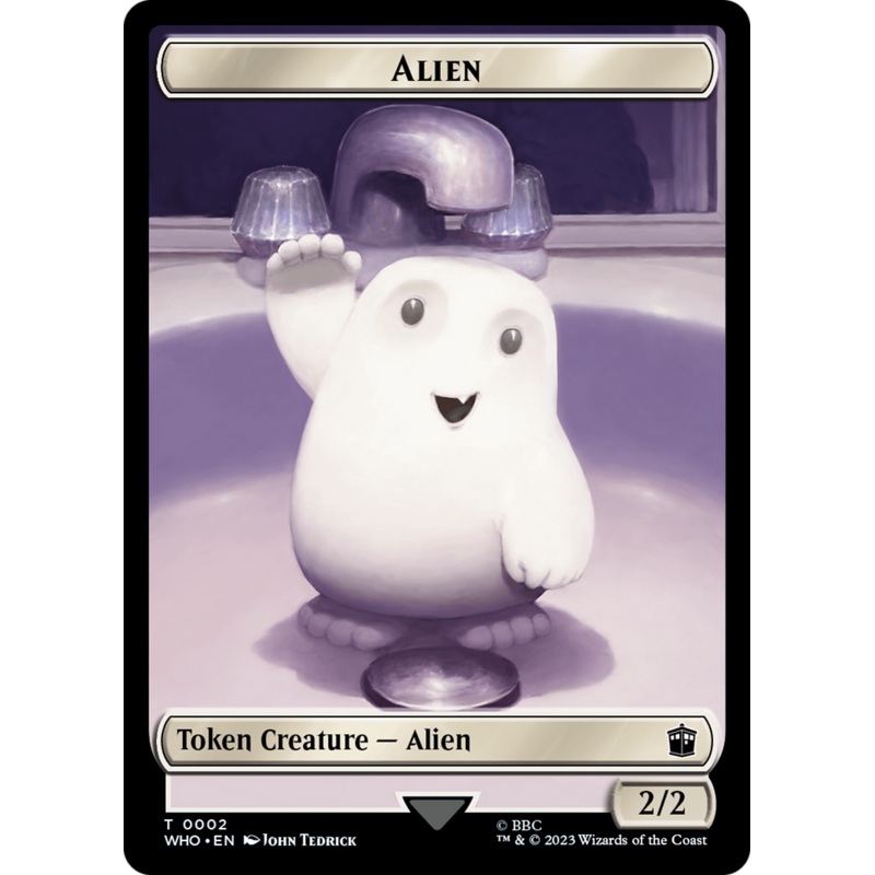 Alien // Mark of the Rani Double-Sided Token [Doctor Who Tokens]