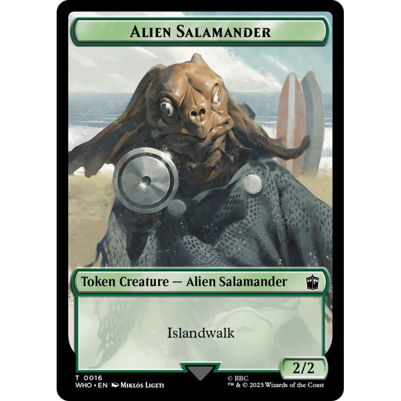 Alien Salamander // Alien Insect Double-Sided Token [Doctor Who Tokens]